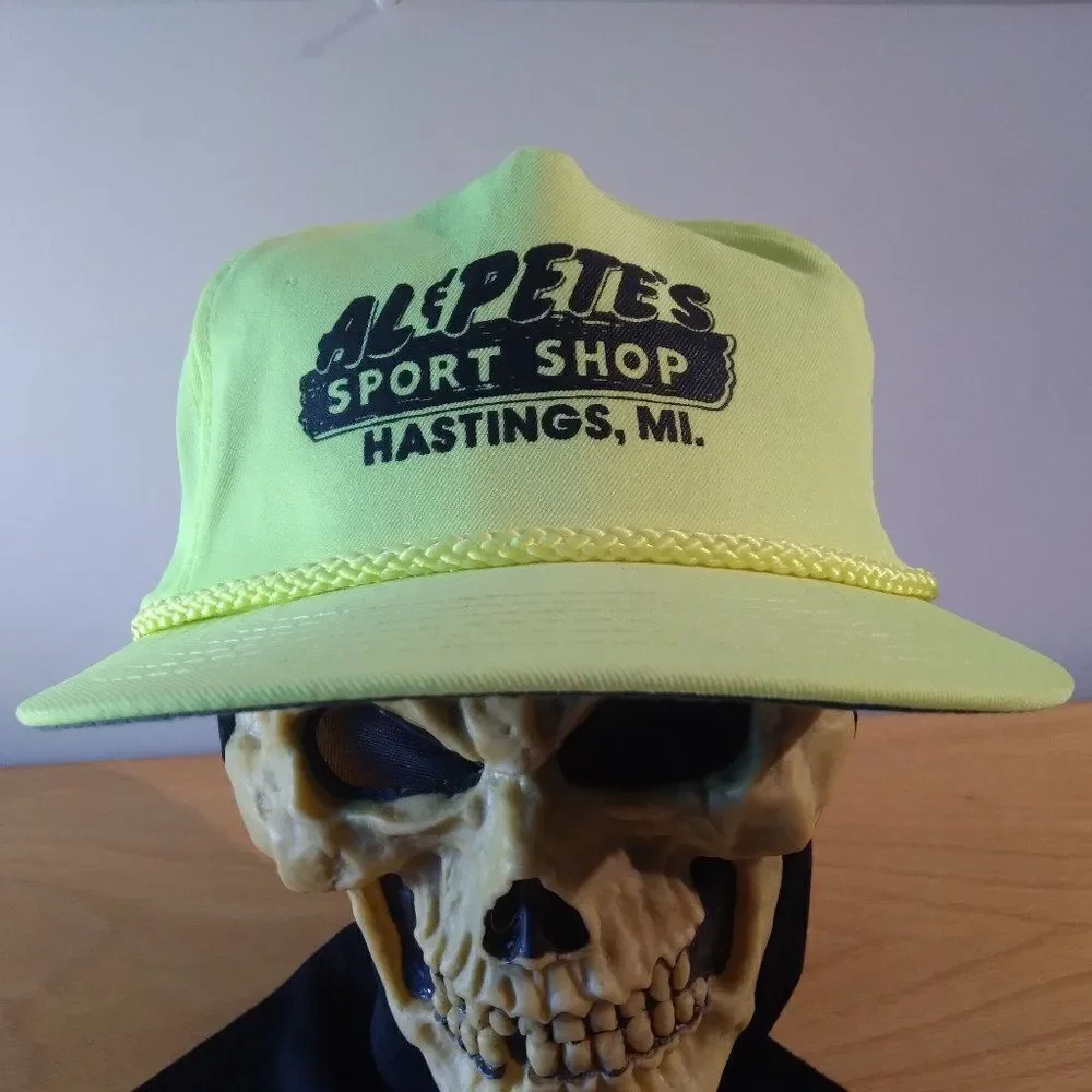 Vintage Al & Pete's Sport Shop Neon Rope Snap Back Trucker Hat